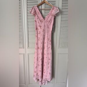 Calvin Klein Pink Floral Maxi Dress